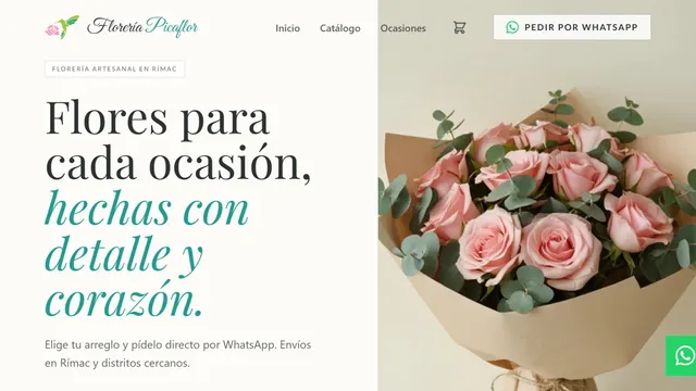 Vista previa de Florería Picaflor
