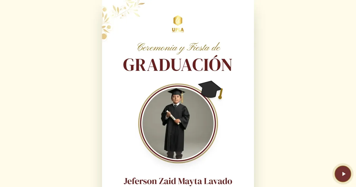 Invitación de Graduación Digital